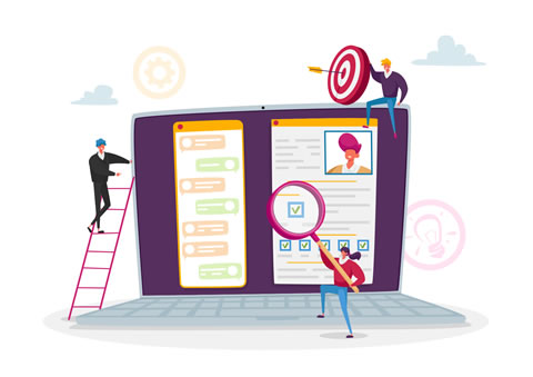 Quick links to prepare for a job